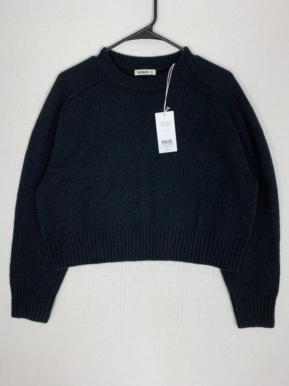 Buck Mason California Cashmere 100% Cashmere Black Sweater Women's M